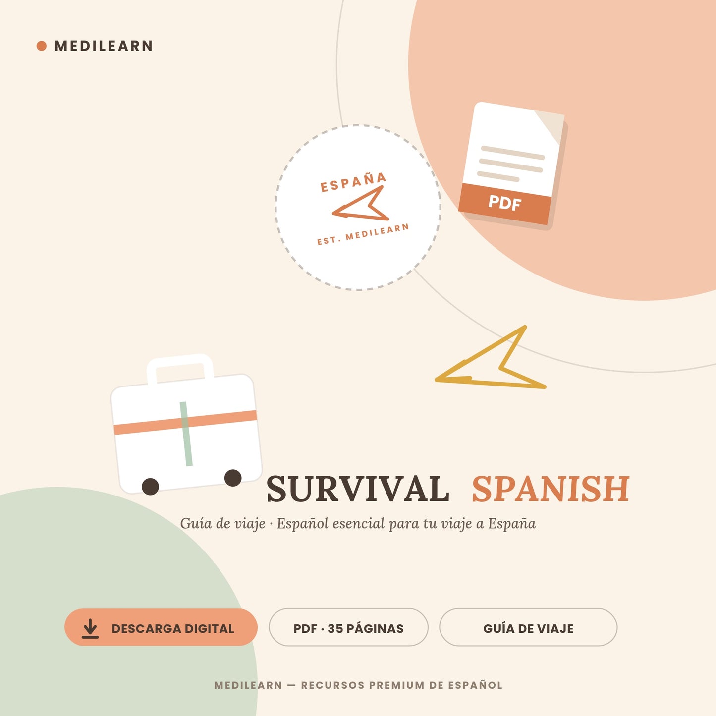Survival Spanish: Guía de Español para Viajar a España | PDF