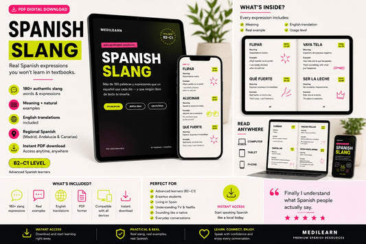 Spanish Slang from Spain – Guía PDF de Jerga Callejera Española (Nivel B2-C1)