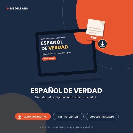 Español de Verdad — Authentic Spanish from Spain (A1-A2 PDF Ebook)