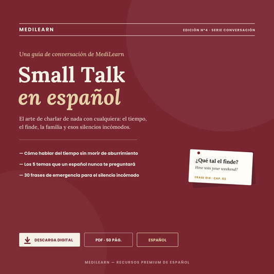 Small Talk en Español – Guía de Conversación Real | MediLearn